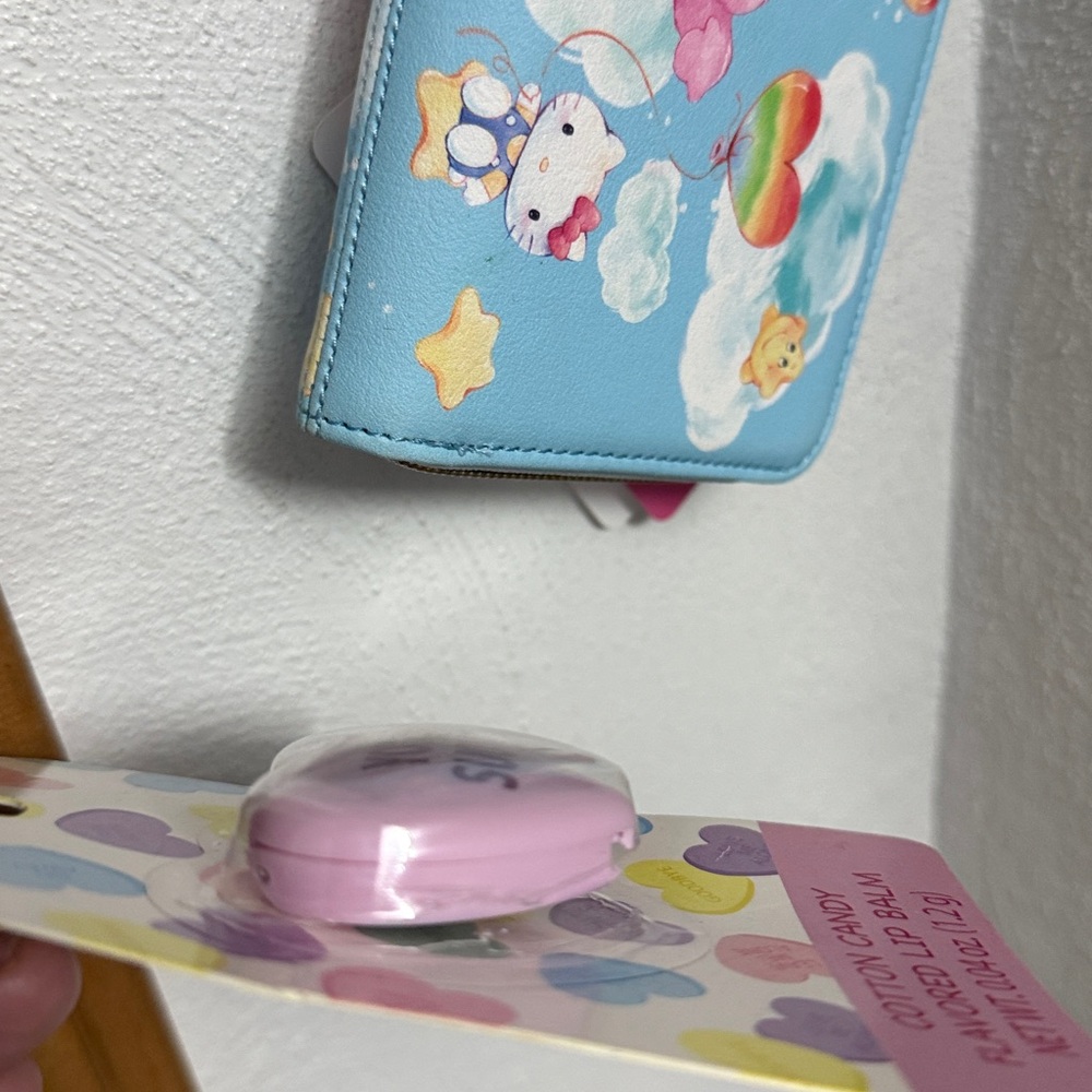 HELLO Kitty/Carebear🌈Loungefly Wallet+🧸🎀NIB Stuffed Set+You Suck💗lip balm - Picture 16 of 16